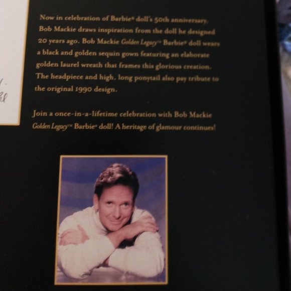 BARBIE Doll GOLDEN LEGACY by BOB MACKIE Gold - Picture 8 of 10